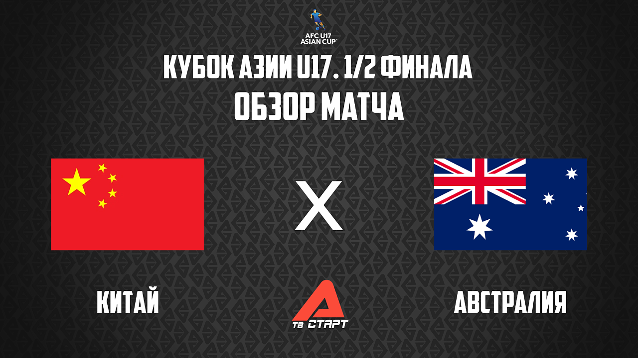 19.05.2026 Обзор матча. Кубок Азии U17. Китай - Австралия